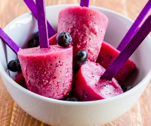 Healthy Popsicle Recipes - Mixed Berry Popsicles