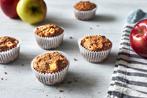 Apple Harvest Muffins, apple muffins recipe, healthy muffins