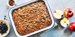 This moist, rich apple cake with raisins is the perfect dessert to welcome the arrival of Fall, featuring sweet juicy apples, raisins, and crunchy walnuts.