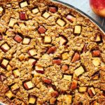 Old-fashioned rolled oats, ground cinnamon, and unsweetened applesauce make this Baked Apple Cinnamon Oatmeal a healthy breakfast treat.