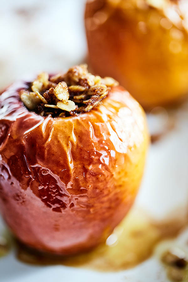 These delectable Baked Apples are filled with a delicious combination of oats, cinnamon and fall spices like brown sugar and a touch of butter.