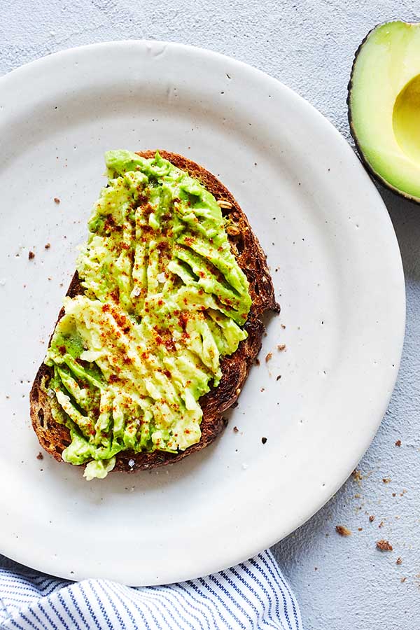 For a healthy snack or a quick breakfast look to this Avocado Toast with Paprika featuring sprouted whole-grain bread, buttery ripe avocado, and paprika.