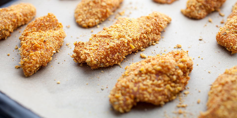 Almond Crusted Chicken Fingers Recipe Bodi