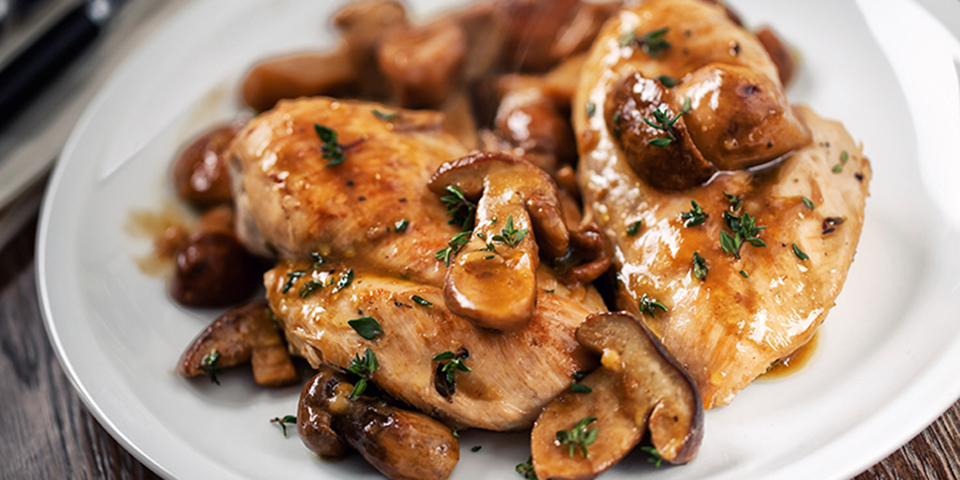 Chicken Breast with Sautéed Mushrooms Recipe | BODi