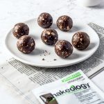 No Bake Shakeology Balls on a plate