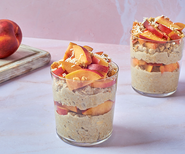 Strawberry Peach Overnight Oats - Project Meal Plan