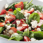 Strawberry Salad with Spinach and Feta