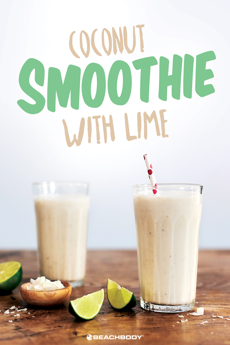 Coconut Smoothie with Lime, Shakeology smoothie