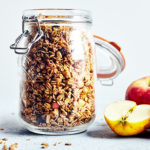 Apples and cinnamon are classic fall flavors, and they both come together to create this granola recipe. It's crunchy, sweet, and perfectly spiced.