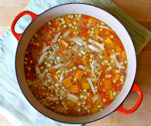 easy Roasted Chicken Butternut Squash Soup