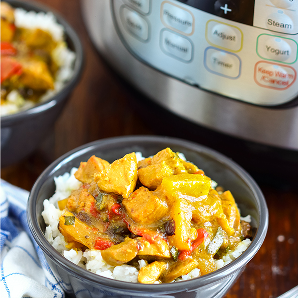 Curry chicken in an Instant Pot
