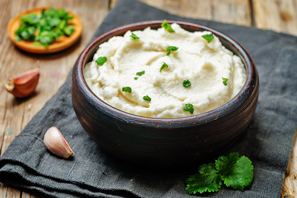 Roasted Cauliflower Mash in a Bowl