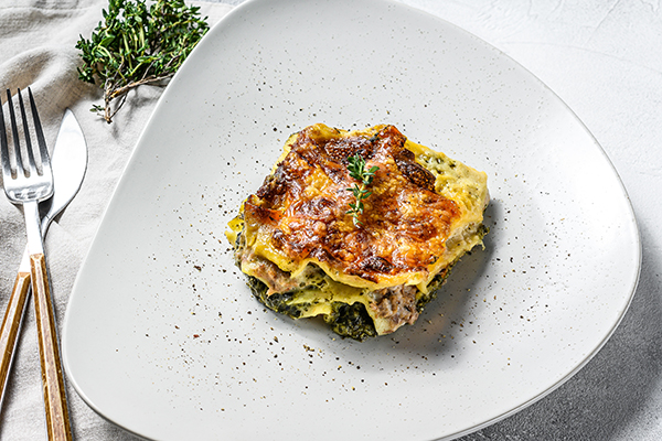 Veggie Lasagna on a plate