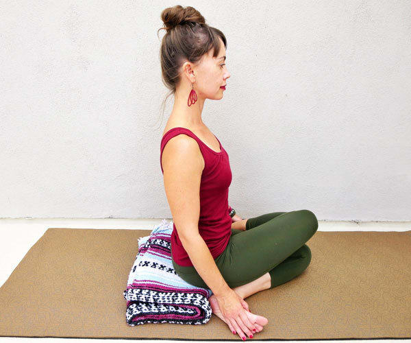 Yoga Poses for Back Pain - Cow Face Pose - Gomukhasana