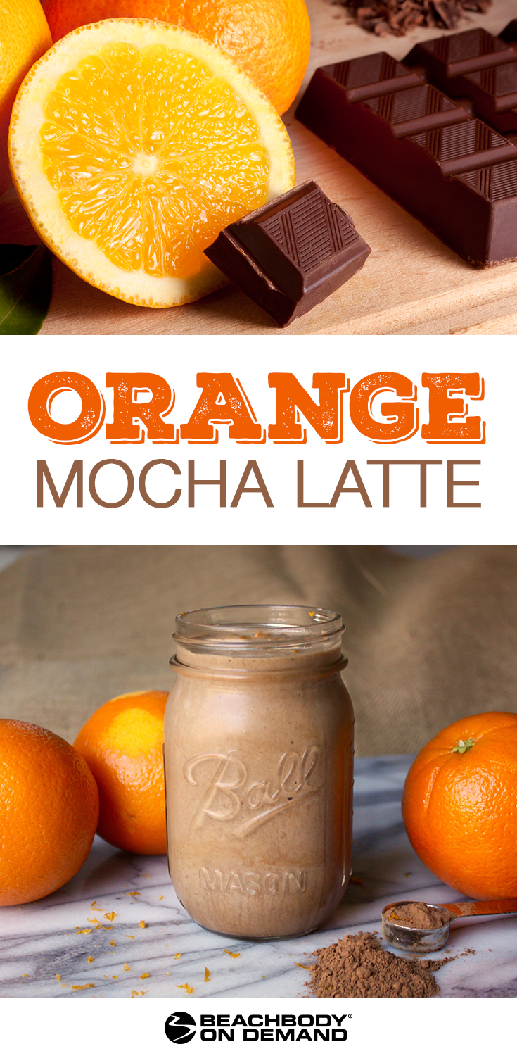 Get energized with our Orange Mocha Cafe Latte Shakeology. Zesty citrus makes and rich cocoa give this smoothie its smooth flavor.