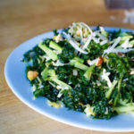 kale and broccoli matchstick salad