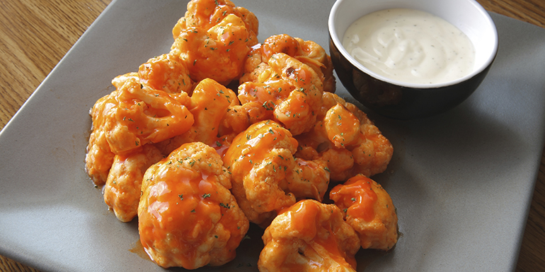 Buffalo Cauliflower Bites Blue Cheese Recipe Bodi 6089