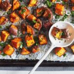 These super simple Sweet Potato Bites taste great with almost any meal made with a touch of olive oil, freshly ground black pepper, and a dash of sea salt.