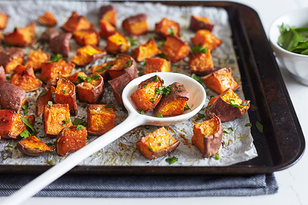 These super simple Sweet Potato Bites taste great with almost any meal made with a touch of olive oil, freshly ground black pepper, and a dash of sea salt.