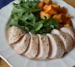 Baked Chicken Breast - Boneless Skinless Chicken Breast on a plate