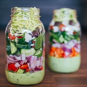 Greek Zucchini Salad in a Mason Jar | BeachbodyBlog.com