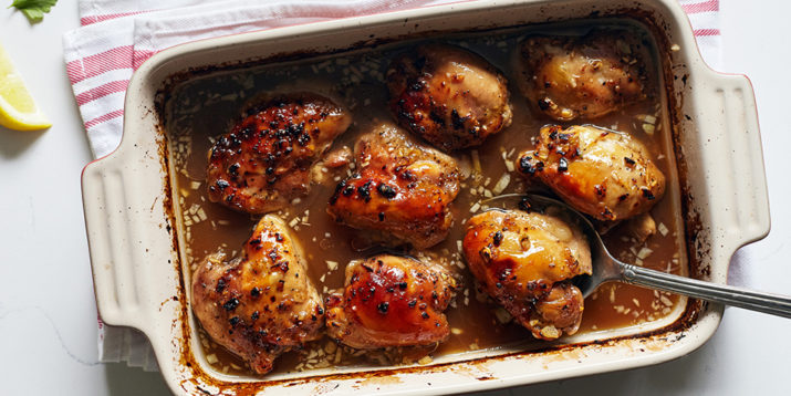 Lemon Garlic Chicken Thighs
