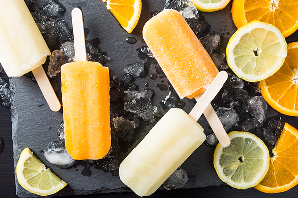 Homemade popsicles are healthy snacks for kids that they'll have fun making.