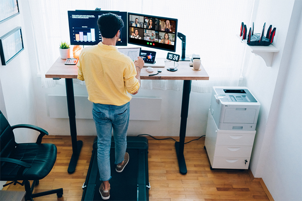 at home treadmill desk | 10,000 Steps