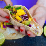 In this recipe for succulent Fish Tacos, we've paired tender flakey bites of whitefish with cabbage and a sweet and spicy salsa.