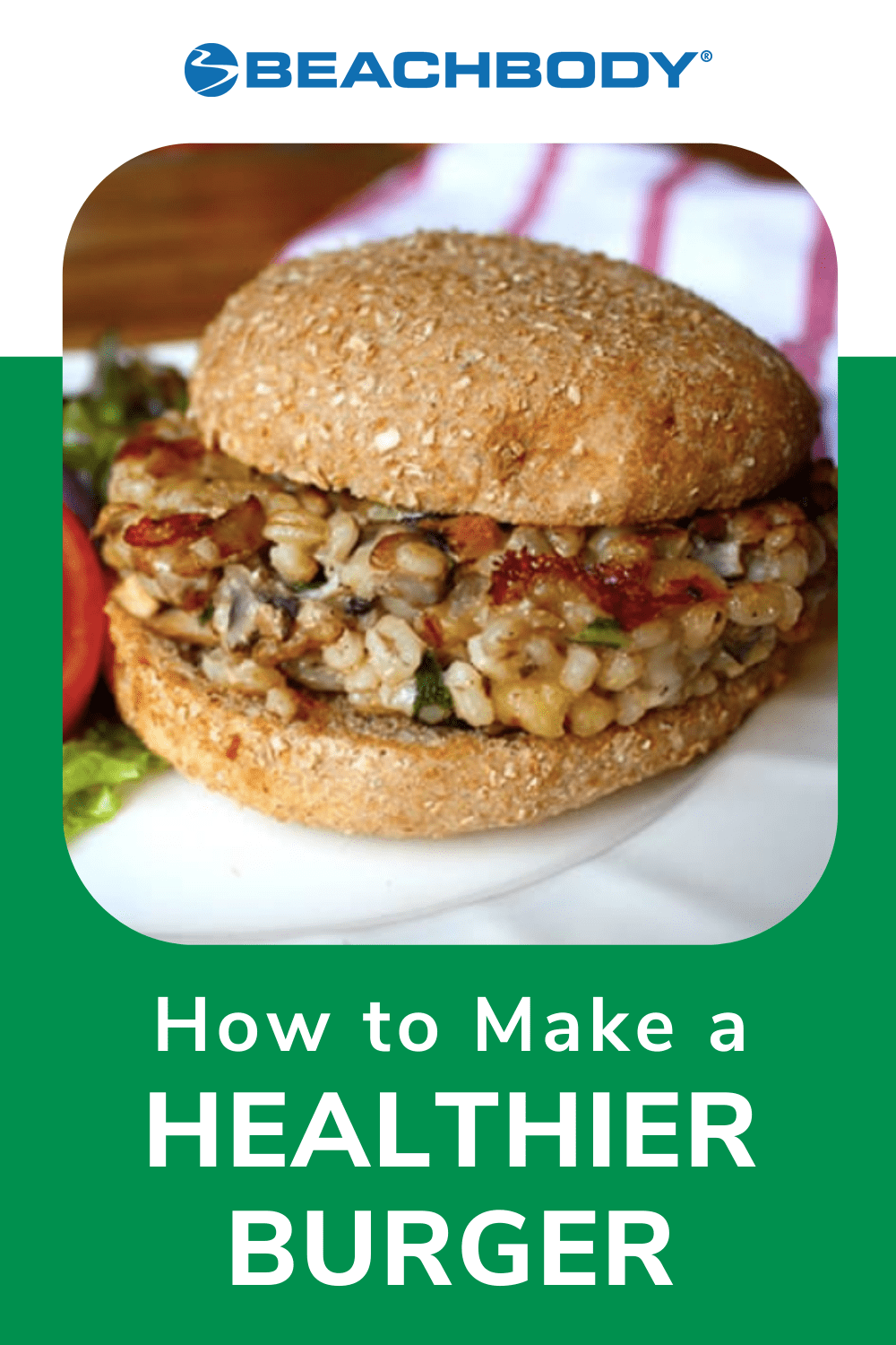 healthy burgers pinterest graphic | healthy burgers
