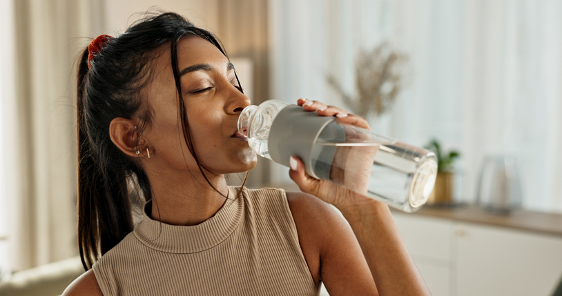 Woman Drinking Water | Alcohol on a diet