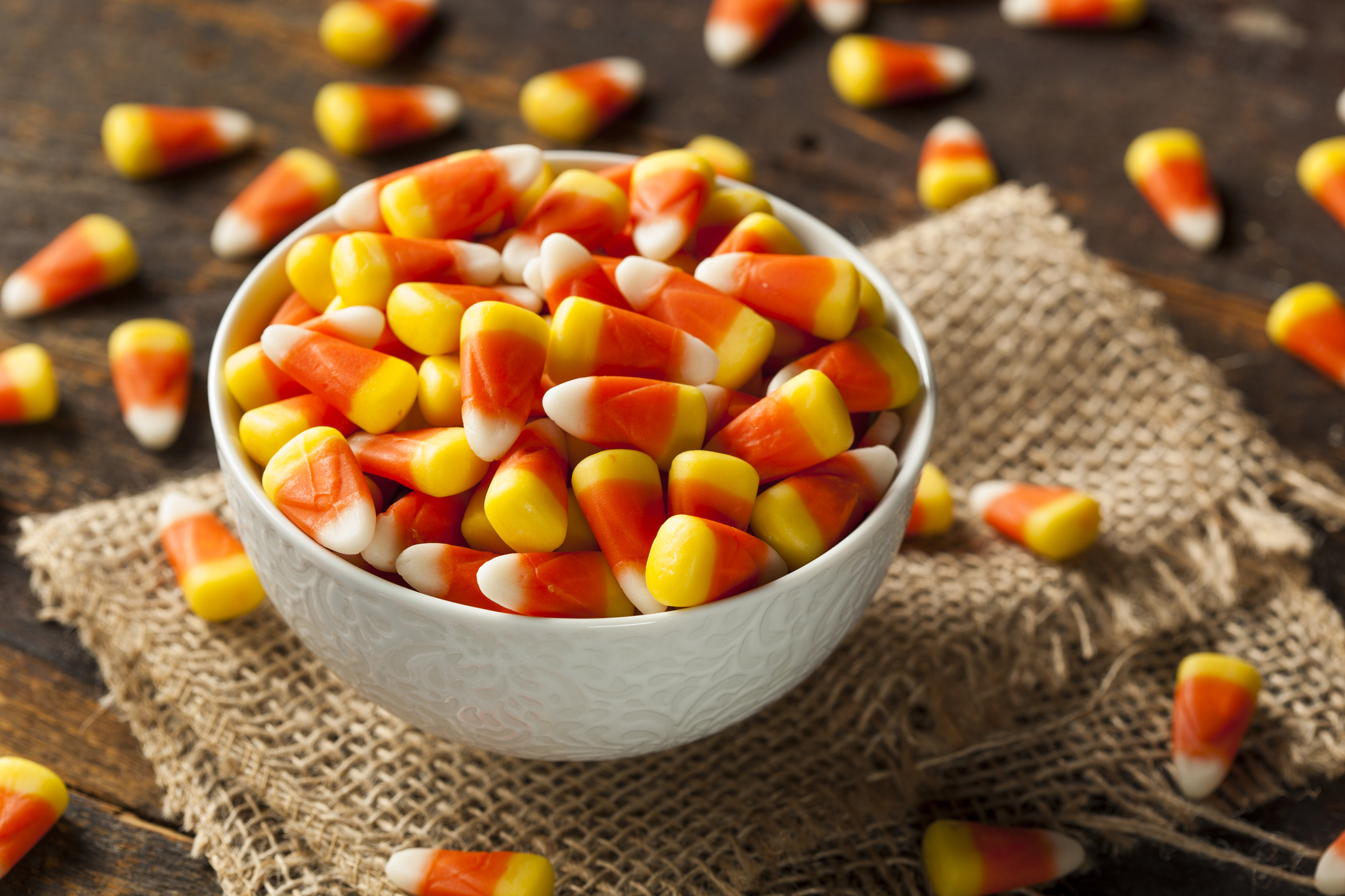 Image of Bowl of Candy Corn | Halloween Candy