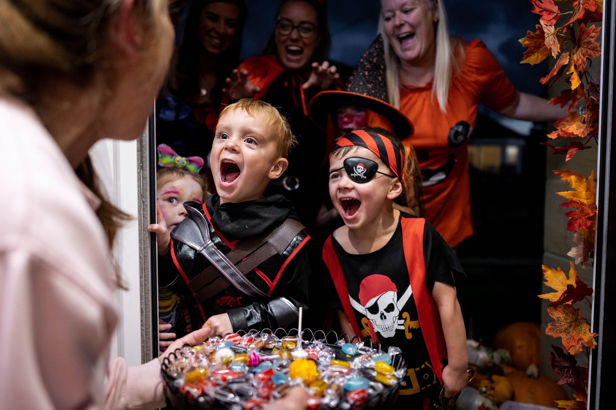 Image of Children Trick or Treating | Halloween Candy