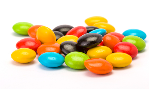 Isolated Variety of Skittles | Halloween