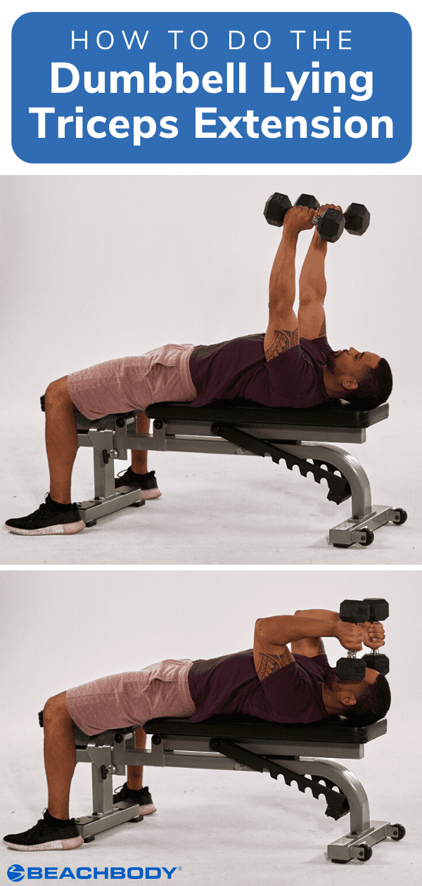 one arm dumbbell triceps extension