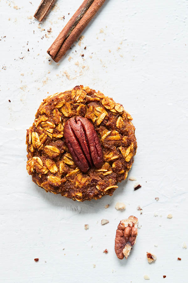 With old-fashioned rolled oats and a spice blend that includes ground clove, ginger, and pumpkin puree, these Pumpkin Cookies are out of this world good.