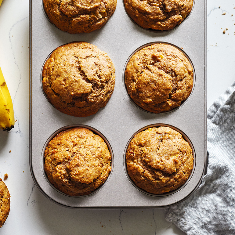 Breakfast Banana Muffins-image