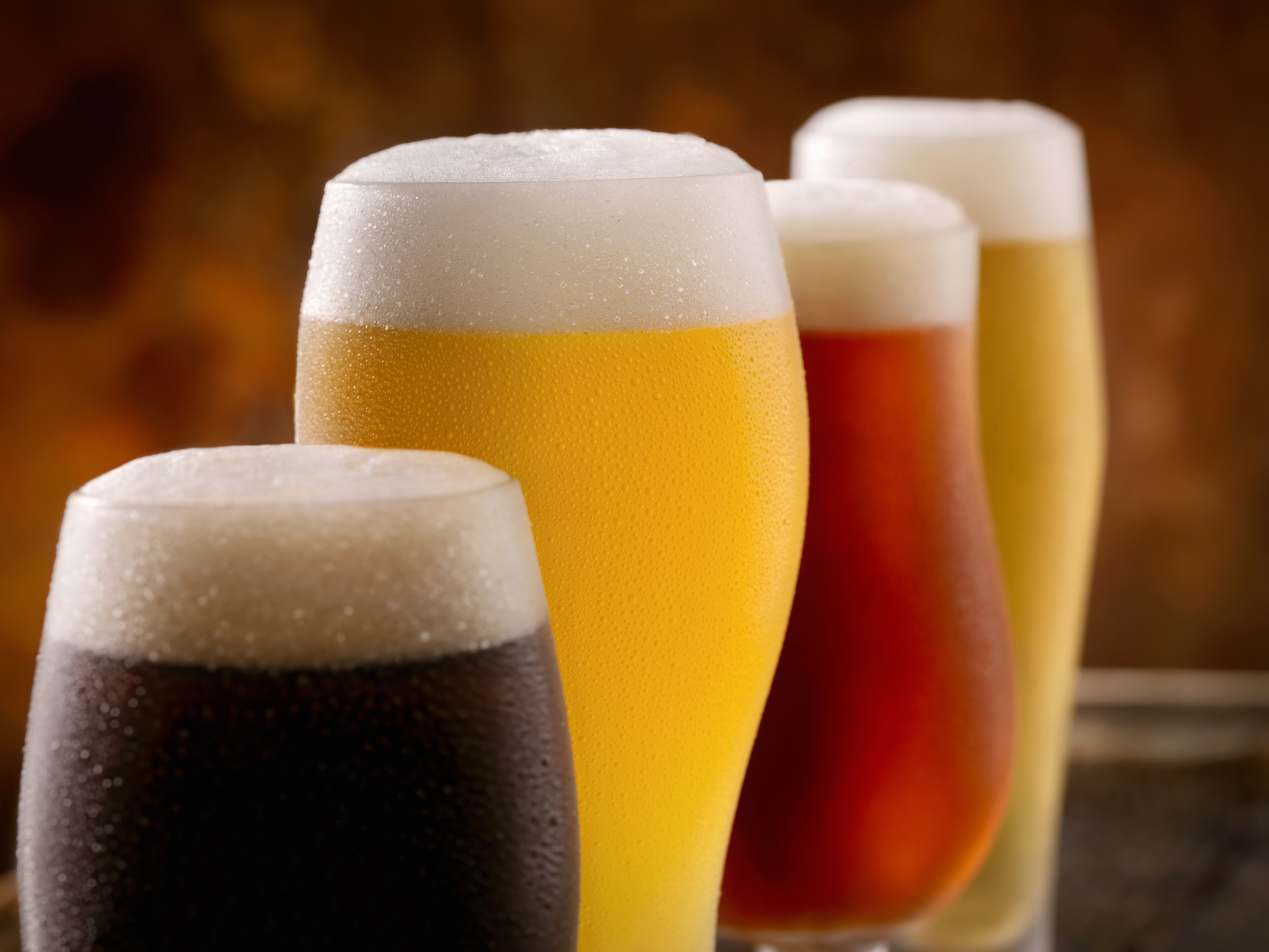 Image Depicting the 4 types of beer | Healthiest Beers