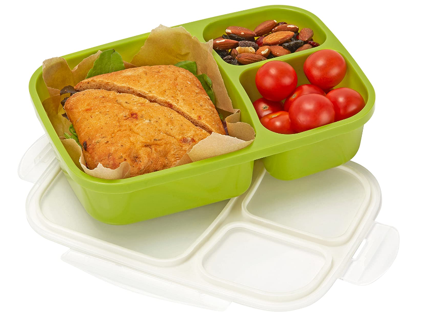 Freshware Meal Prep Containers [21 Pack] 3 Compartment with Lids Food