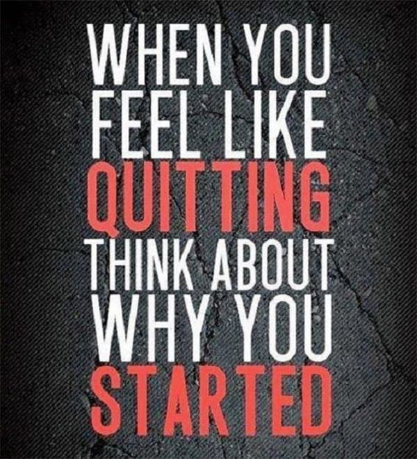 When You Feel Like Quitting Inspirational Quote Motivation Weight Loss Motivation Motivation Print Fitness Quote Gym Quote