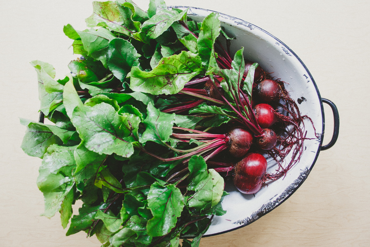 bowl of beets with stem | Dark Leafy Greens