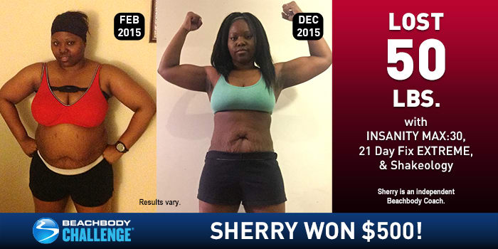 Beachbody Results: Sherry Lost 50 Pounds and Won $500!
