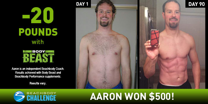 Transformation Tuesday: Aaron Bulked Up with Body Beast!