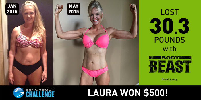 Body Beast Results: Laura Lost 30 Pounds and 7% Body Fat!
