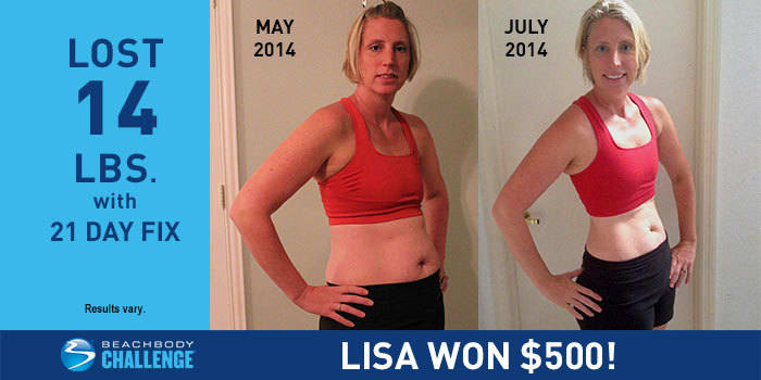 21 Day Fix Results Lisa Lost 14 Pounds BODi