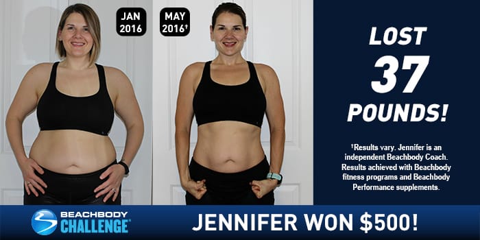 Beachbody Results: Jennifer Lost 37 Pounds and Won $500!