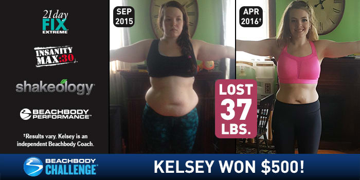Beachbody Results: Kelsey Lost 37 Pounds and Won $500