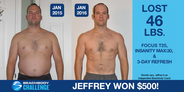Beachbody Results: Jeffrey Lost 46 Pounds In a Year!
