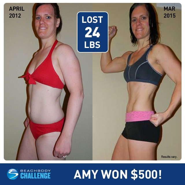 Beachbody Results Amy Lost 24 Pounds And Won 500 Bodi 1150