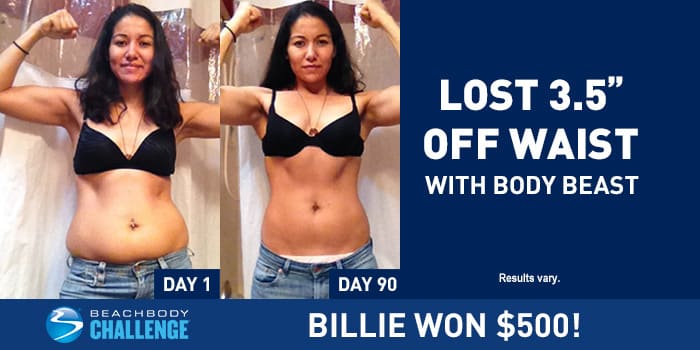 Body Beast Results: Billie Shed 3.5 Inches Off Her Waist in Just 90 Days